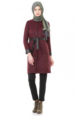 Butik Melina Kap-Koyu Bordo 1702-36