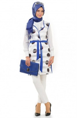 Deniz Akdağ Yelek-Saks 4019-47