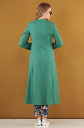 Hijab United Kare Yaka Kap-Yeşil K8284-21